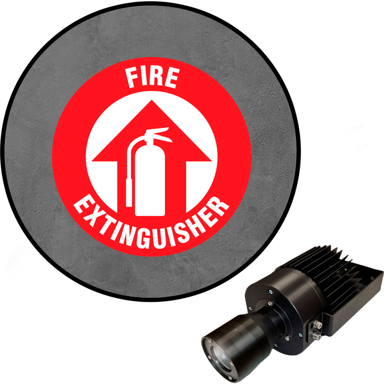 Virtual LED Projector, Safety Sign (S), Fire Extinguisher, 50W