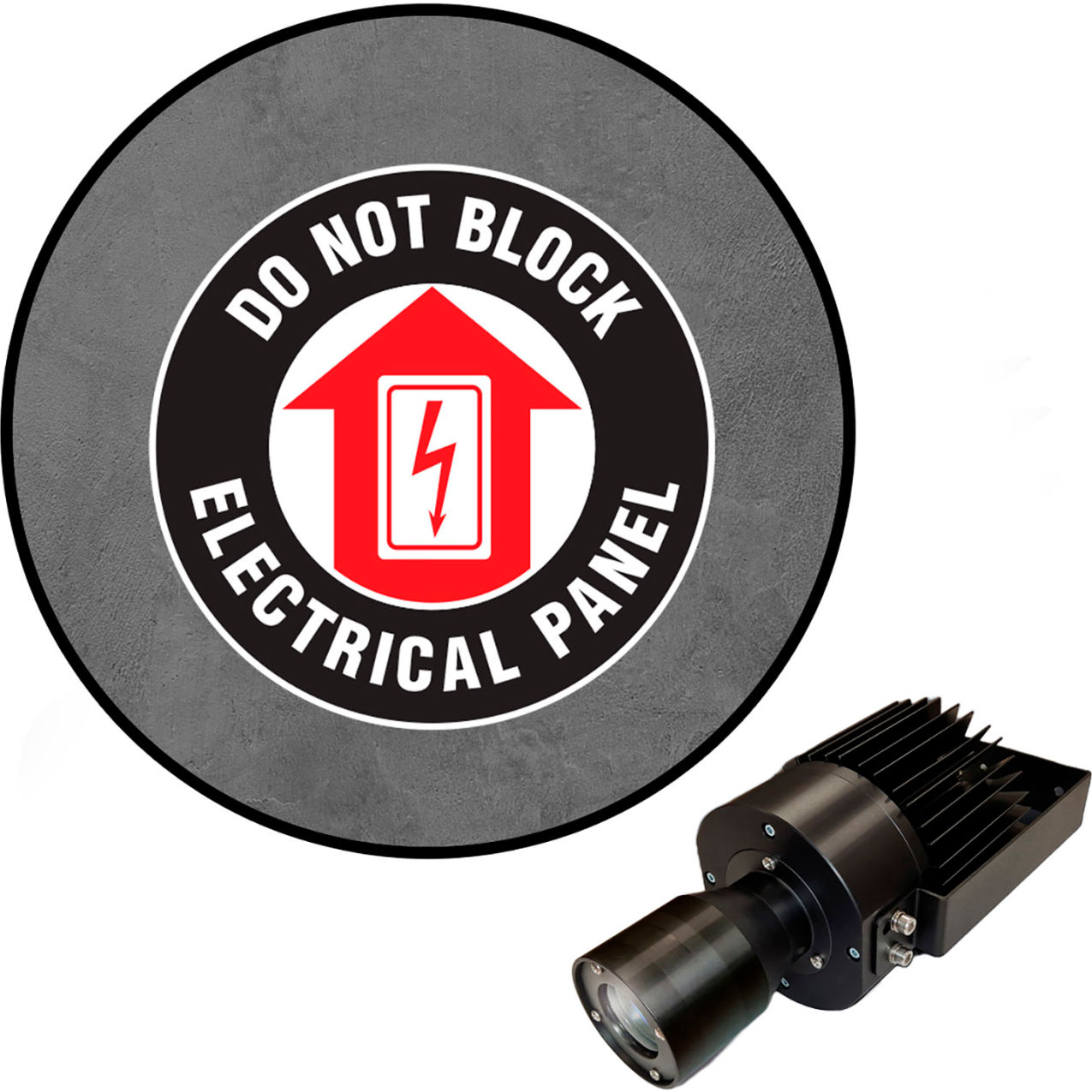 Virtual LED Projector, Safety Sign, Do Not Block Electric Panel, 50W