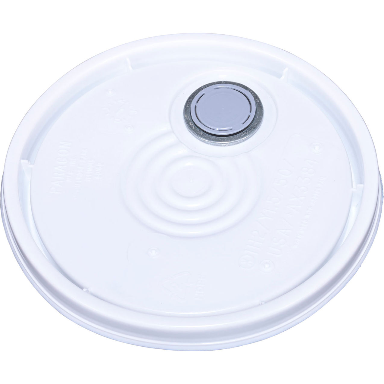 Plastic UN Rated Spout Top Lid For 5 Gallon Pail, White