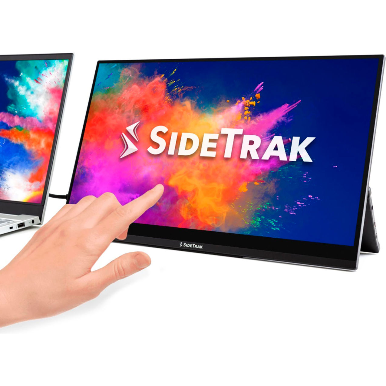 SideTrak Solo Touch Pro HD 15-13/16" Freestanding Portable Monitor, Black