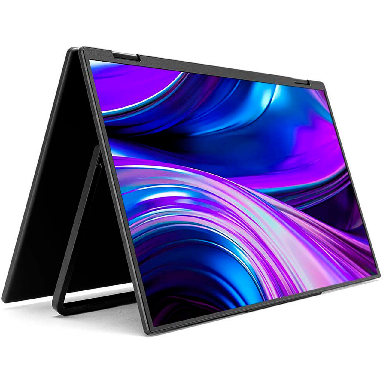 SideTrak Solo Book 15-5/8" Stacked Dual Monitor, Black