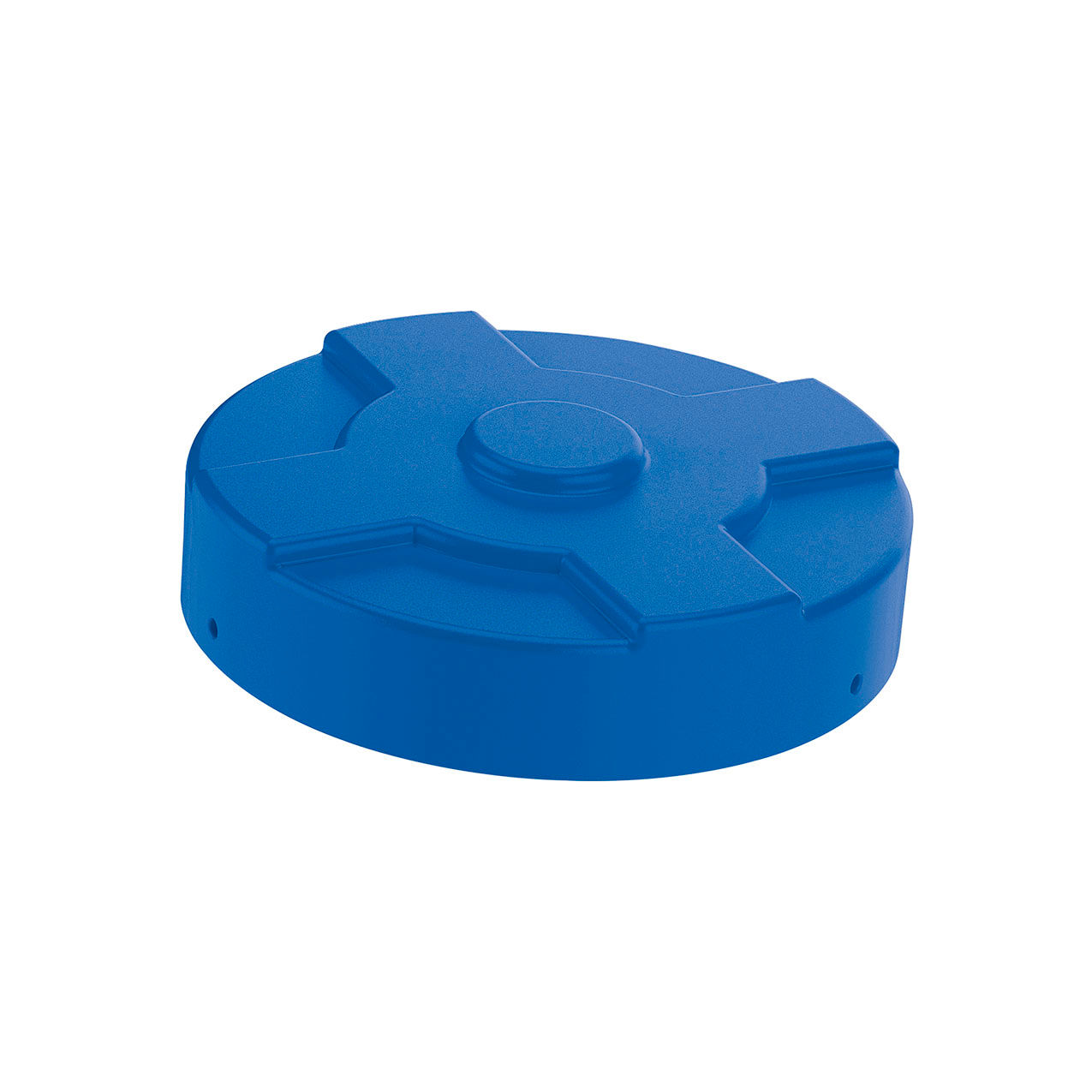 Low Density Polyethylene Drum Cover For 55 Gallon Closed Head Drum, Blue