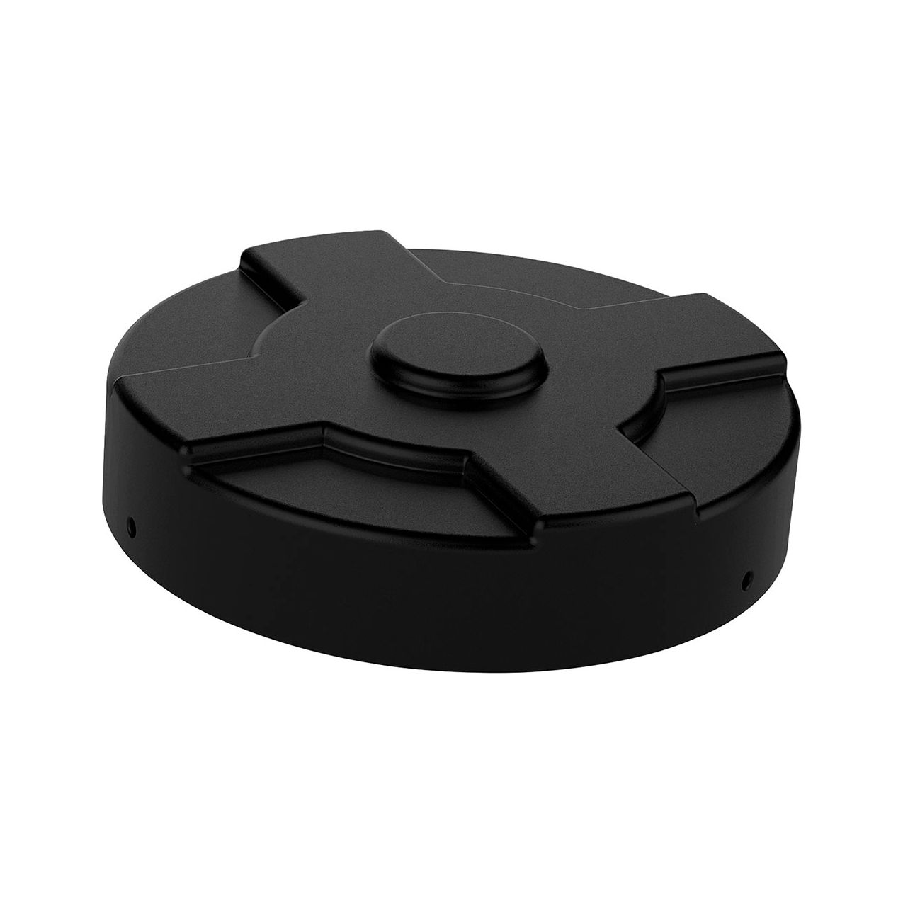 Low Density Polyethylene Drum Cover For 55 Gallon Closed Head Drum, Black