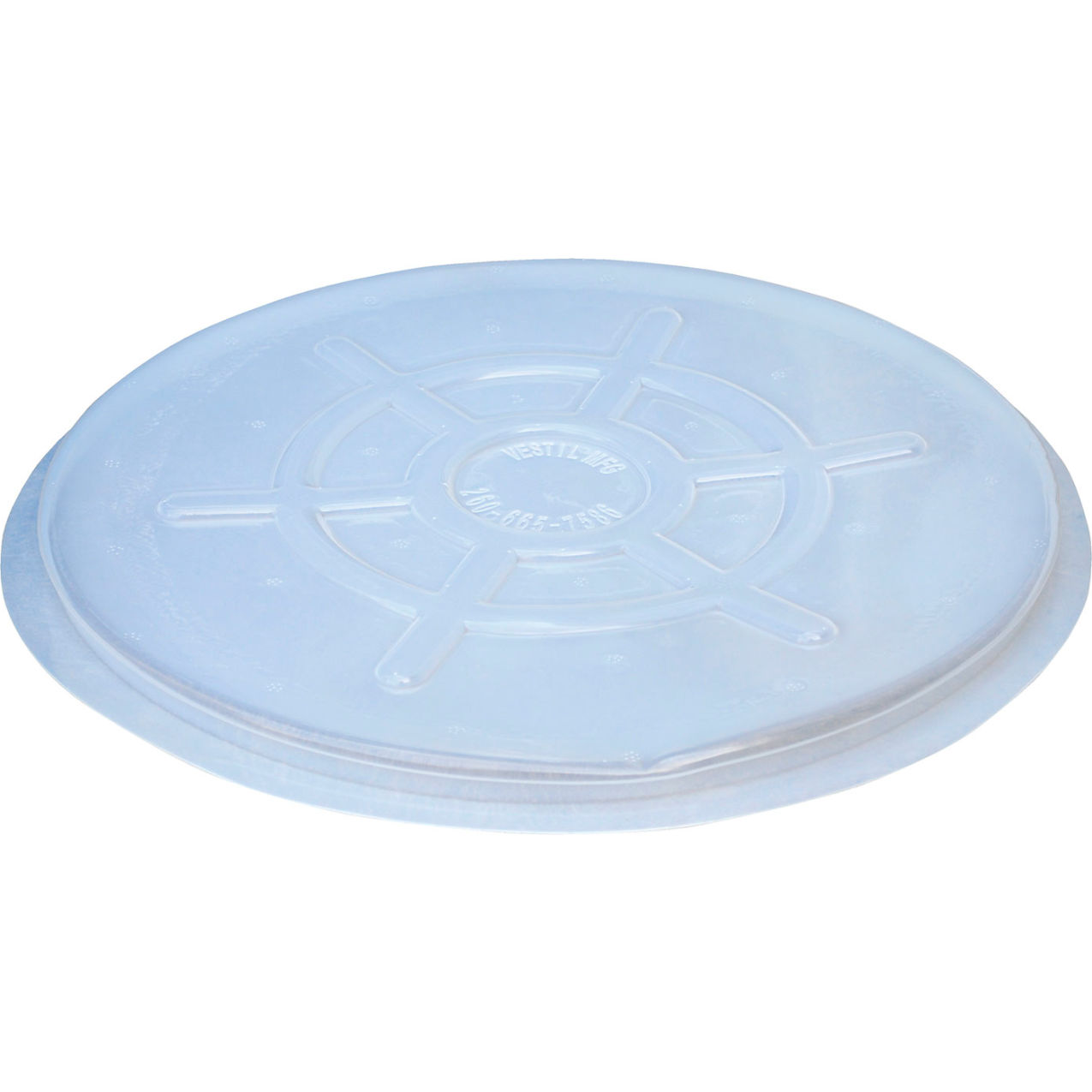 Polyethylene Drum Cover For 55 Gallon Closed Head Drum, Clear