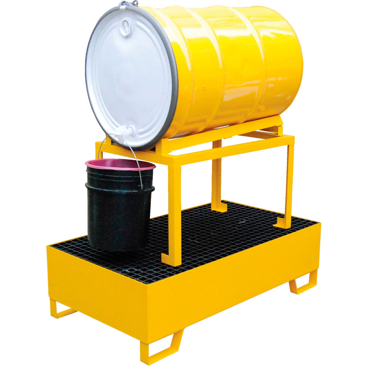 1 Drum Horizontal Retention Basin, 1200 lb Capacity, 27"W x 49"D x 32"H