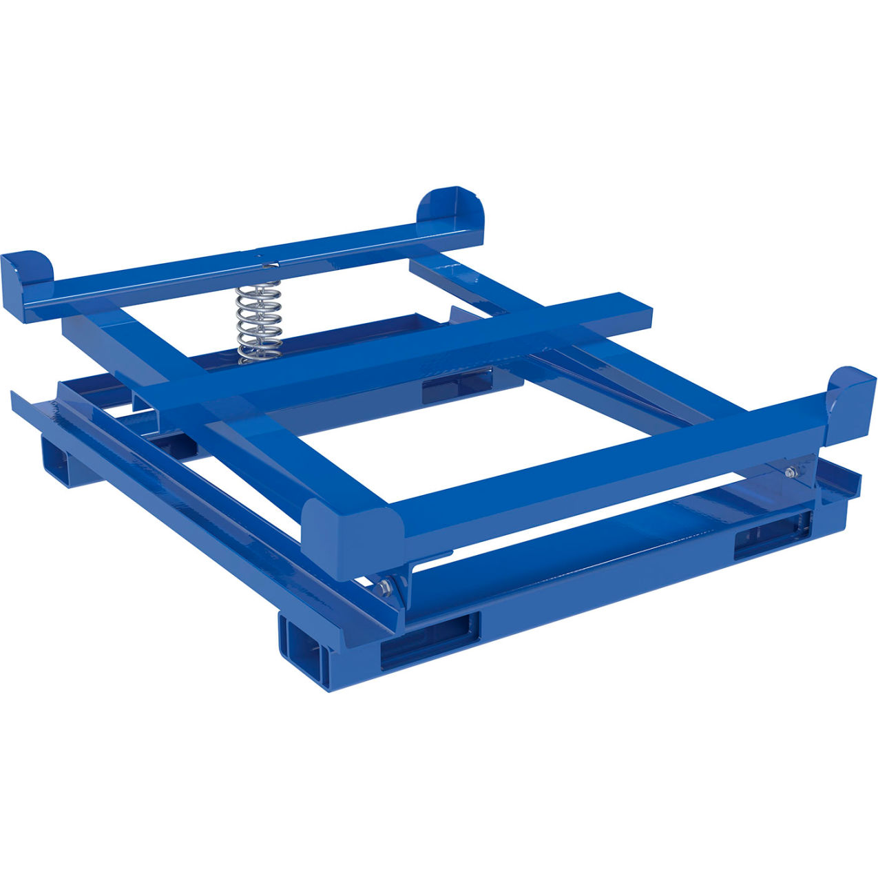Steel Intermediate Bulk Container Tilt Stand with Fork Pockets, 4400 lb Capacity