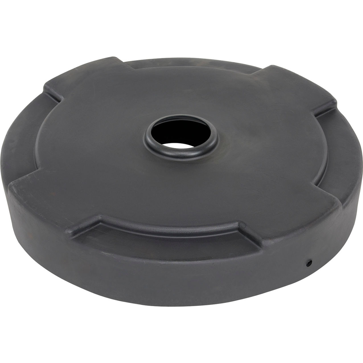 Low Density Polyethylene Drum Recycling Lid For 55 Gallon Closed Head Drum, Black