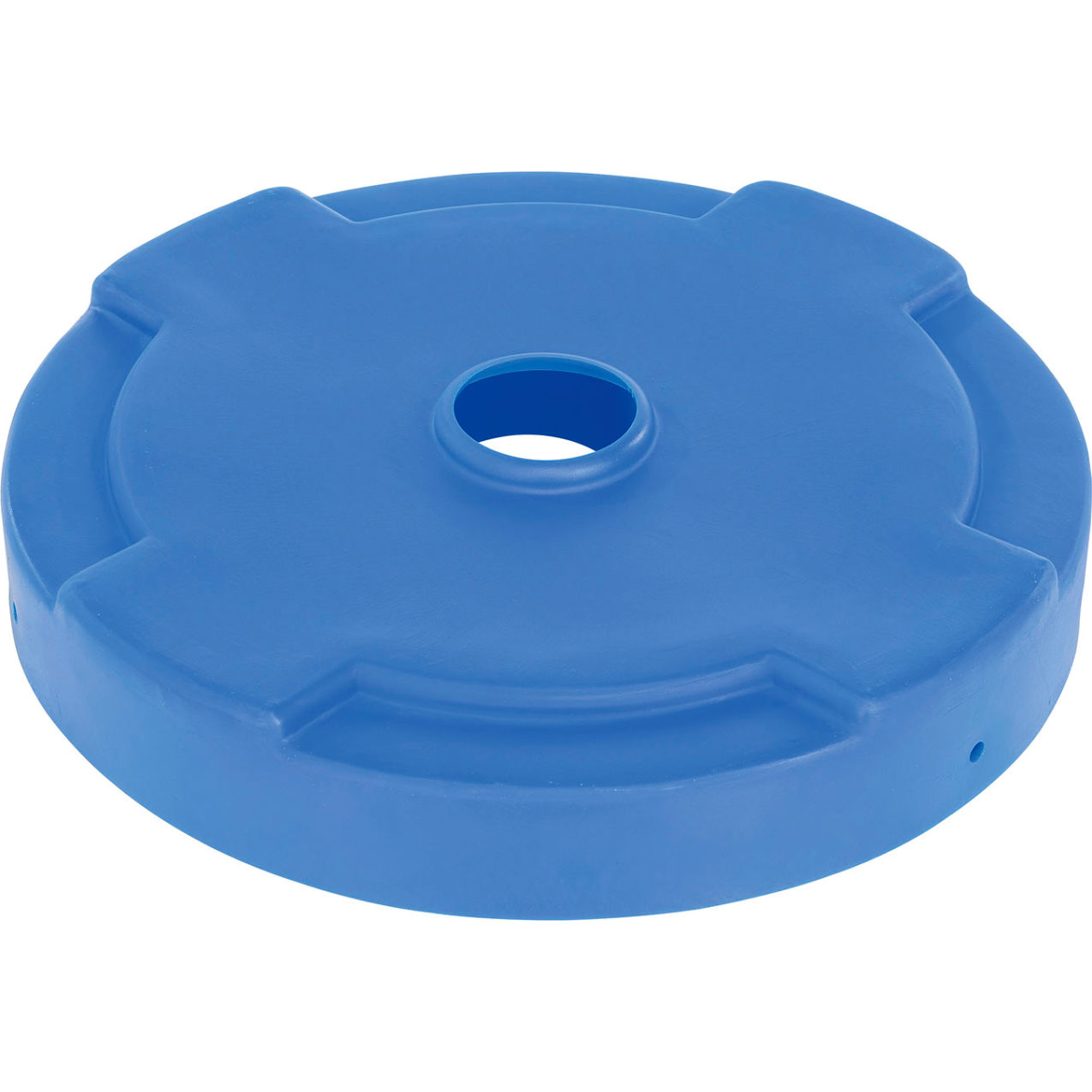 Low Density Polyethylene Drum Recycling Lid For 55 Gallon Closed Head Drum, Blue