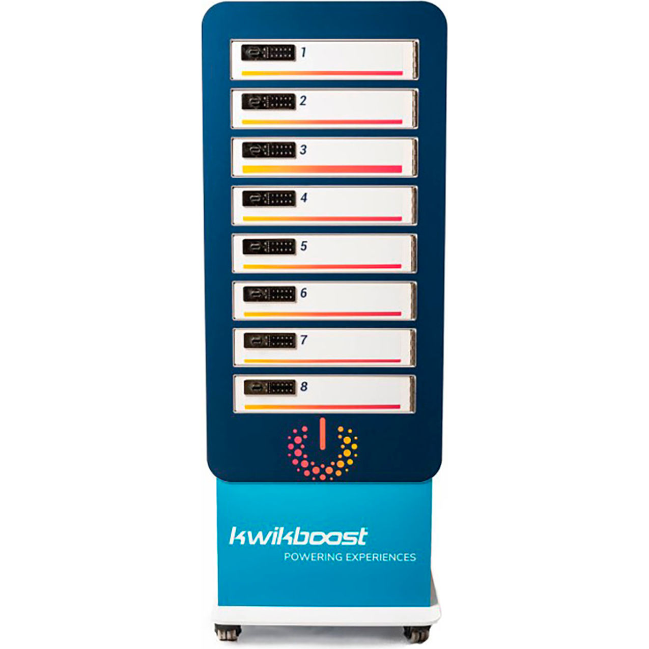 10 Bay Multi-Device Charging Locker, 24"Wx15-3/4"Dx62-7/16"H w/Custom Graphics