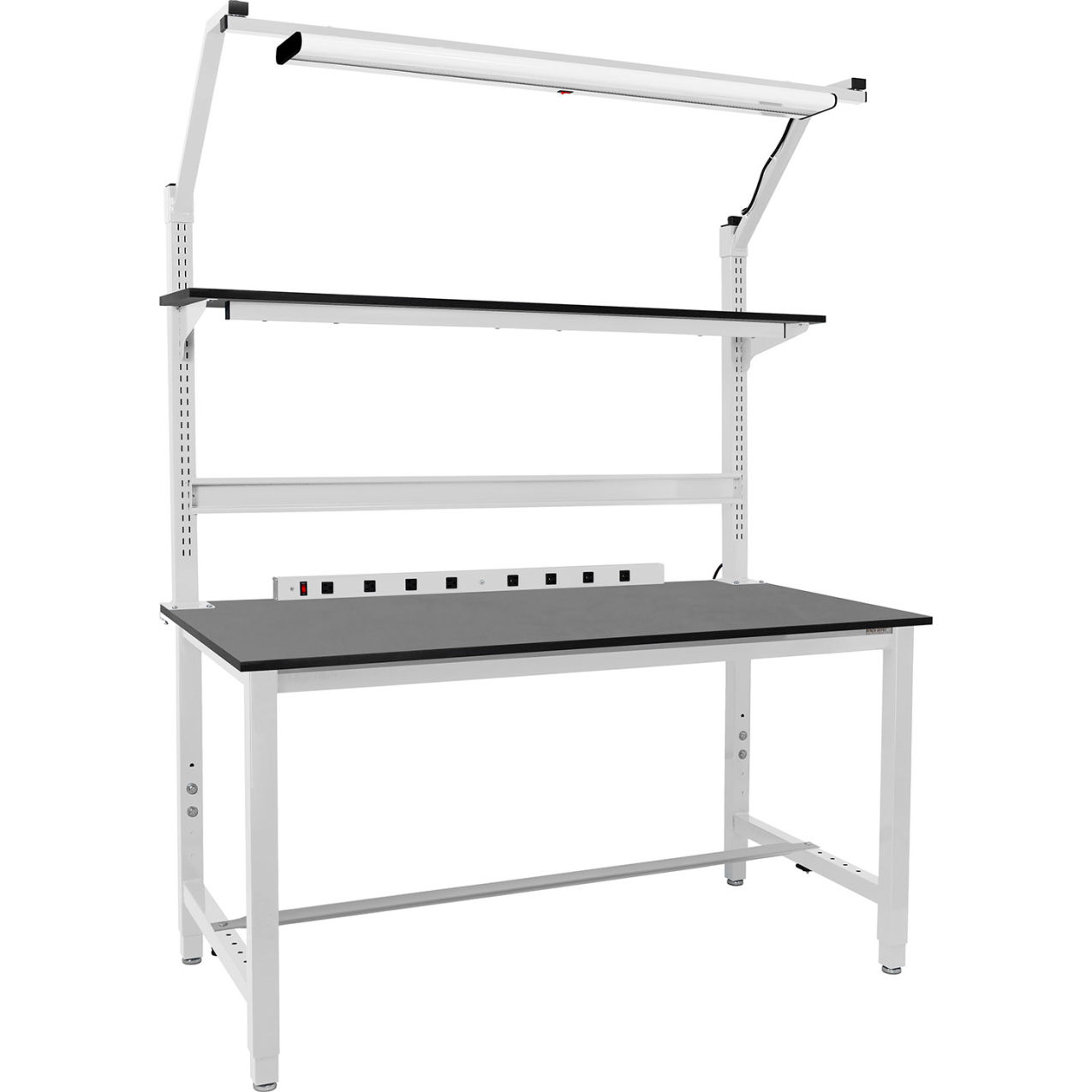 Kennedy Complete Lab Workstation, 3/4" Phenolic Resin Top, 60" x 30", White