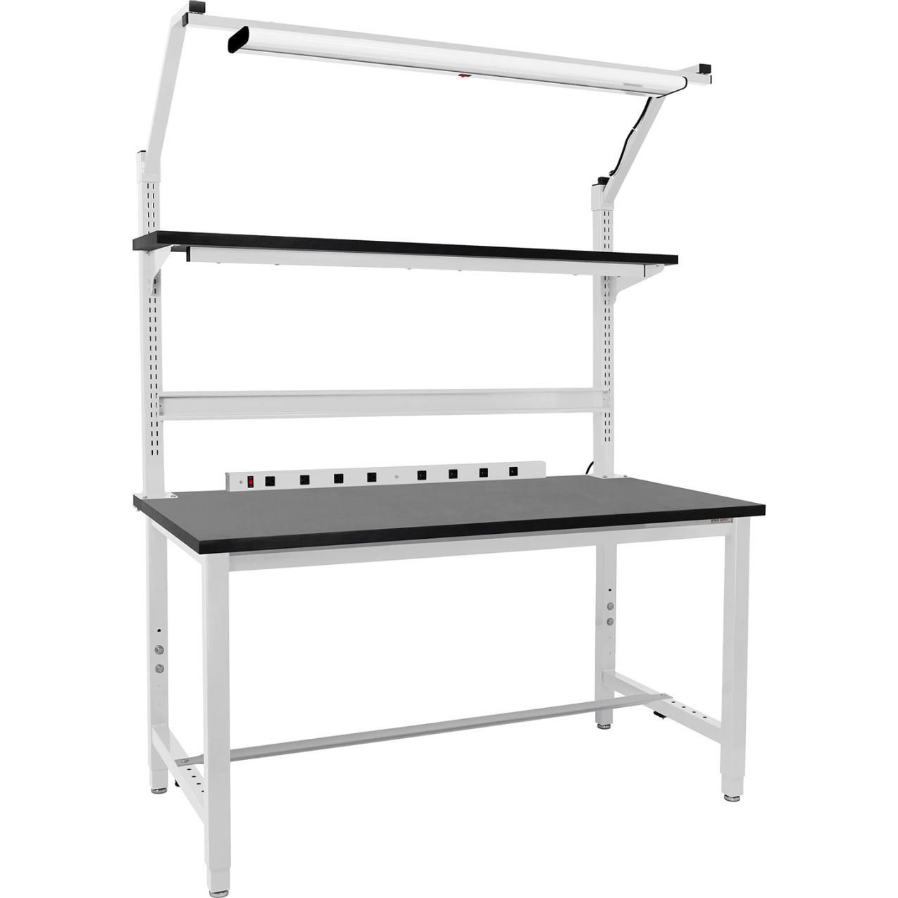 Kennedy Complete Lab Workstation, 1" Phenolic Resin Top, 72" x 30", White