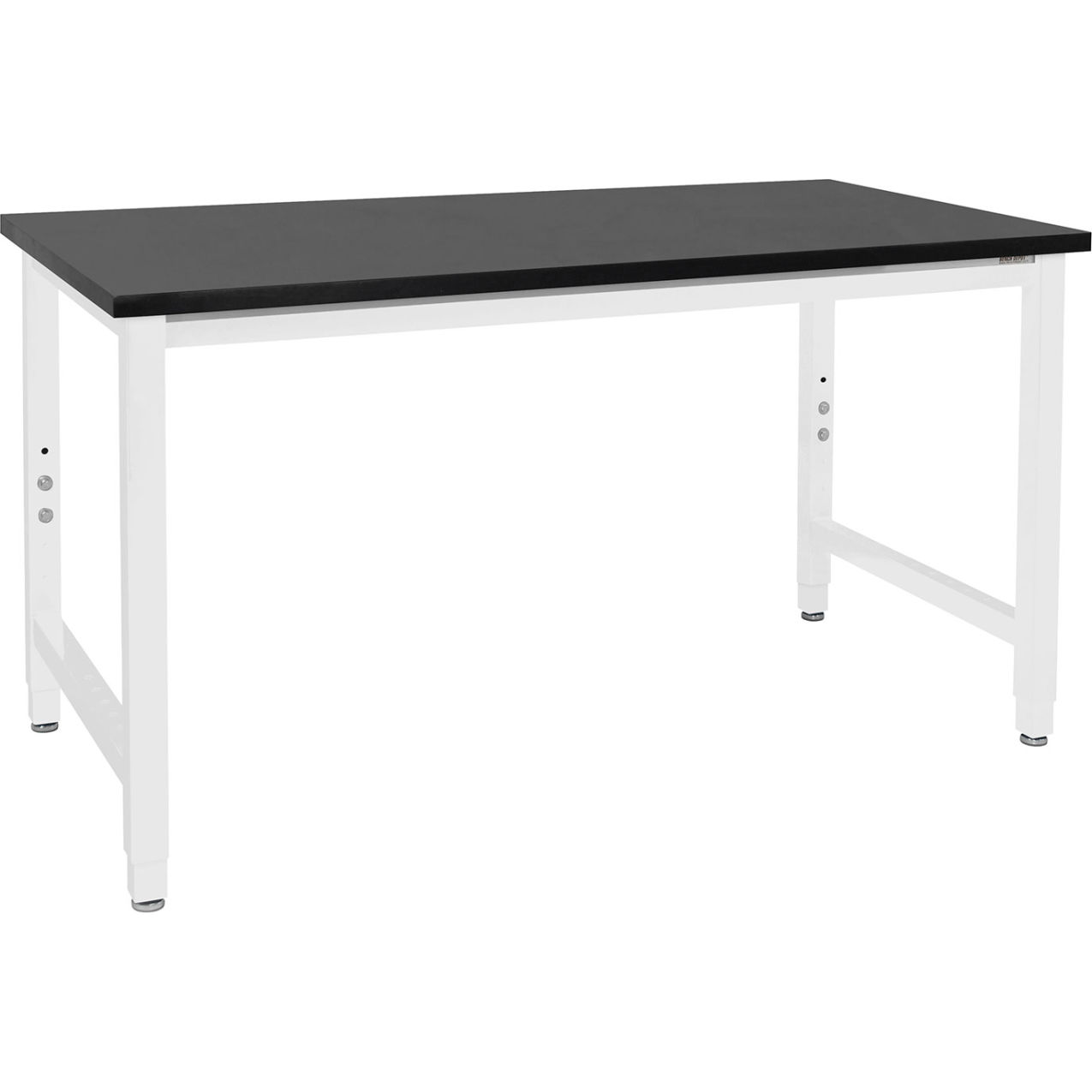Kennedy Adjustable Height Lab Bench, 1" Phenolic Resin Top, 120" x 36", White