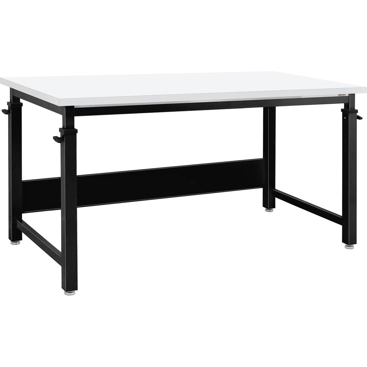 Cleveland Workbench, 72 X 24", Adjustable Height, Formica Laminate Top, Black