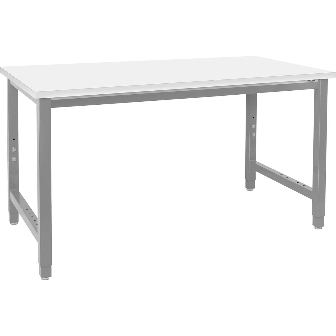 Kennedy Workbench with Square Cut Edge Top, 36"W x 36"D, Gray