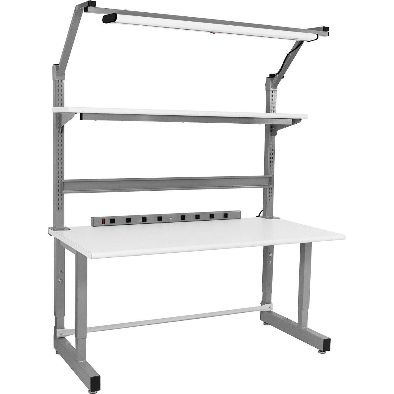 Dewey Complete Workstation with Formica Laminate Top, 72"W x 30"D, Gray