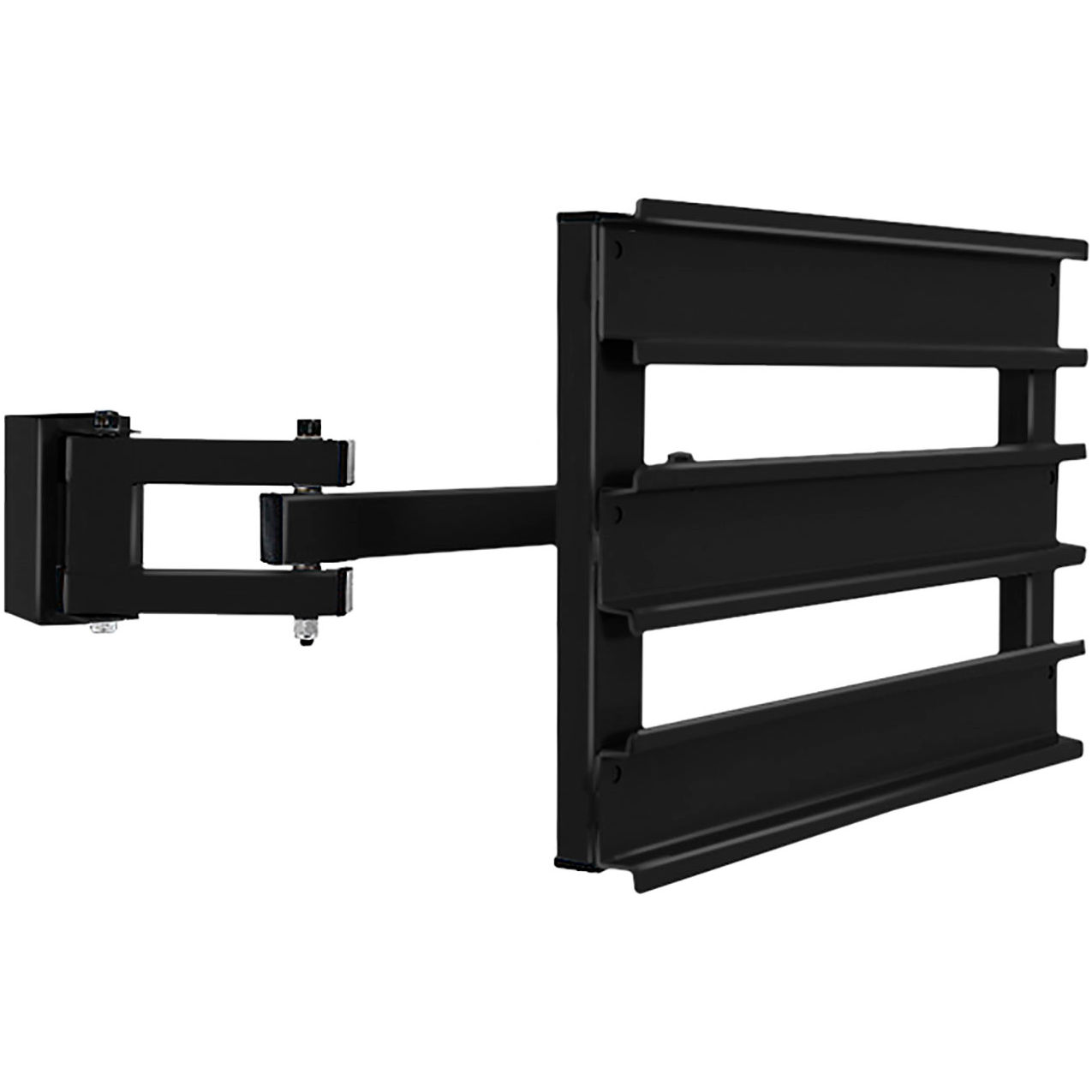 Articulating Bin Box Rail For All Workstations with Accessory Uprights, Black