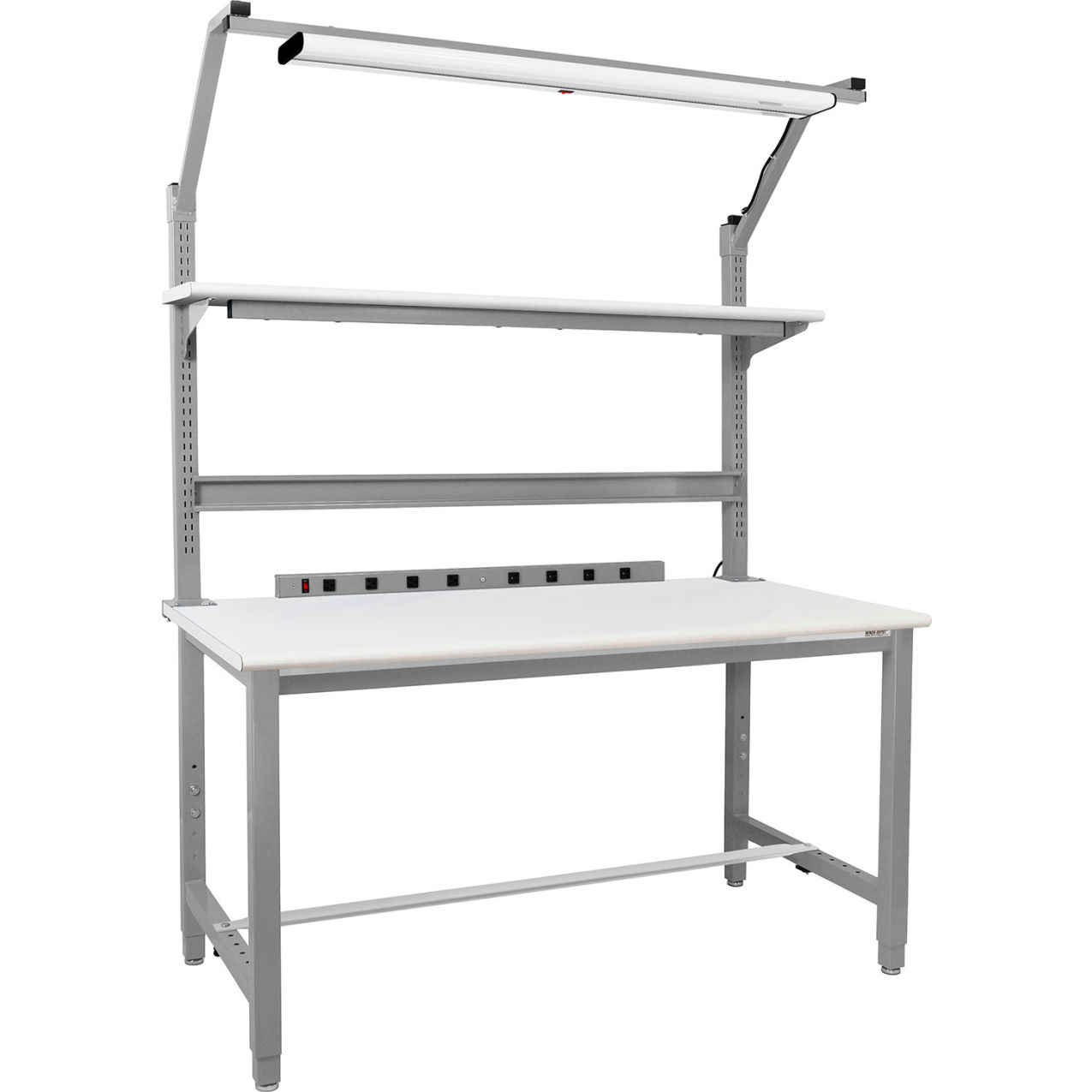 Kennedy Complete Workstation with Formica Laminate Top, 72"W x 30"D, Gray