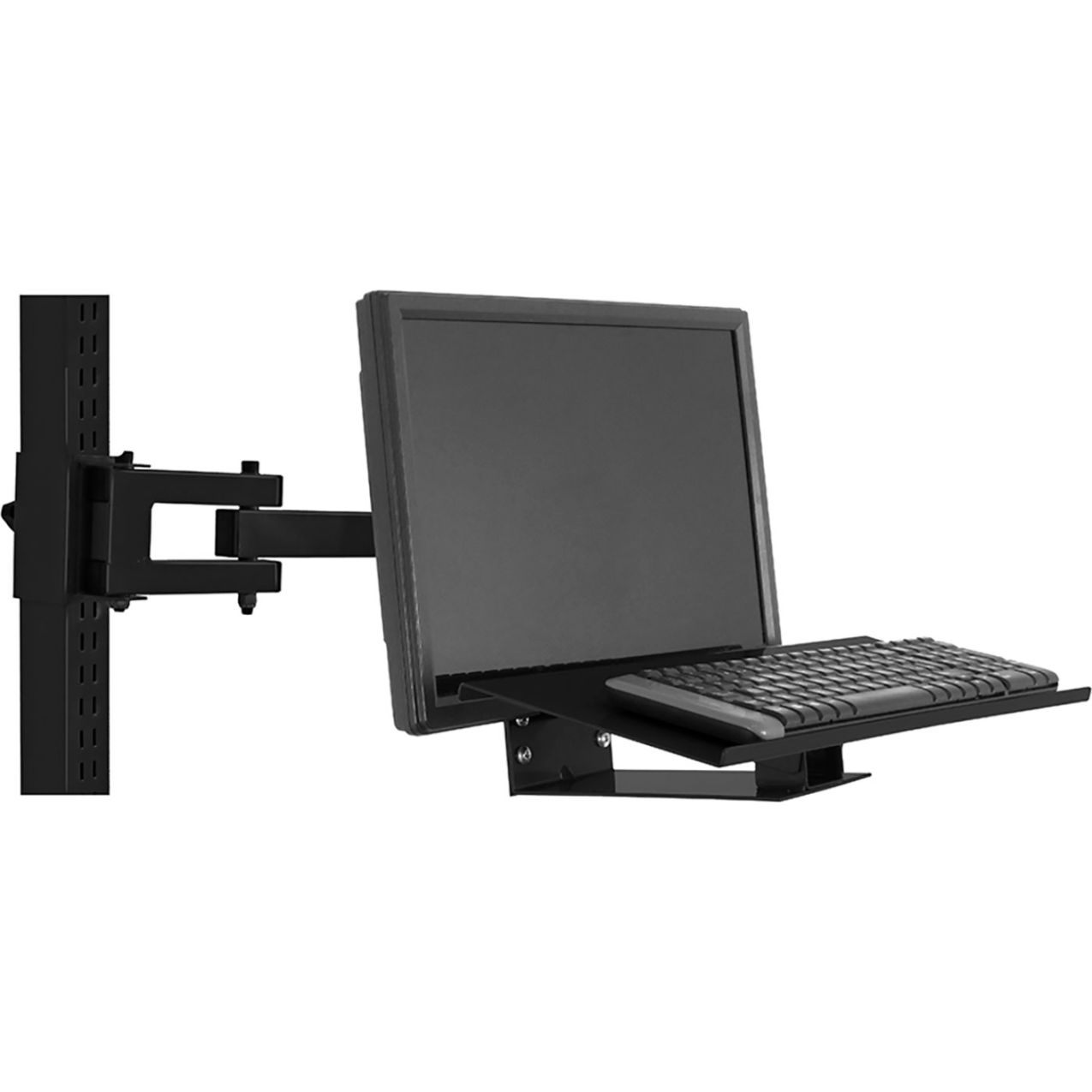 LCD Monitor & Keyboard Holder, 24"W, Black