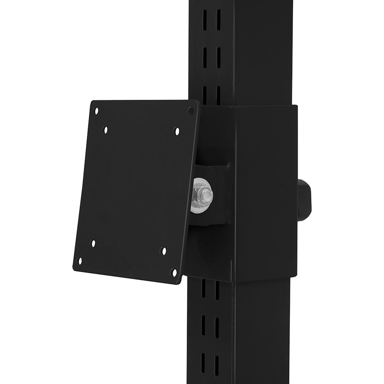 Single Tilt LCD Vertical Monitor Holder, 2"W, Black