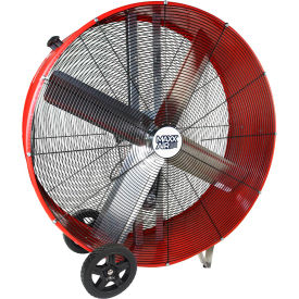 48" Portable Heavy-Duty Drum Fan, 18000 CFM, 1/2 HP, 1 Phase