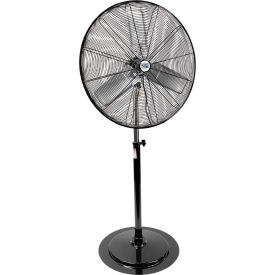 30" Non-Oscillating Tilting Adj. Height Pedestal Fan, 3 Speed, 4800 CFM, 125W, 1/5 HP