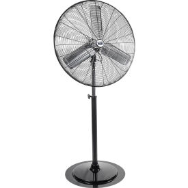 30" Oscillating Tilting Adjustable Height Pedestal Fan, 3 Speed, 4800 CFM, 240W, 1/5 HP