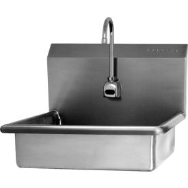 Wall Mount Sink with Flow Rate of 0.5 GPM, 9" Back Splash Height