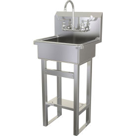 Floor Mount Sink with Faucet, 2.0 GPM