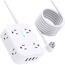 Power Surge Protector with USB-C & USB-A, 8 Outlets, 900 Joules, Mountable