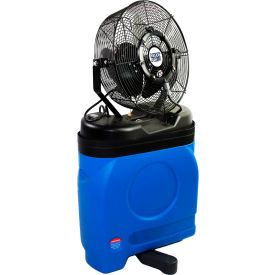 14" Portable Mid Pressure Cooling Misting Fan w/ 20 Gal Water Tank, 1000 CFM, 1/10 HP