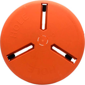 12" - 24" XL Round Adjustable Plastic Hole Cover, Extension Cord Cutout, Pack of 2