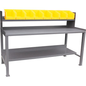 Stainless Steel Mobile Cabinet, 1 Shelf, 36"W x 18"D, Silver