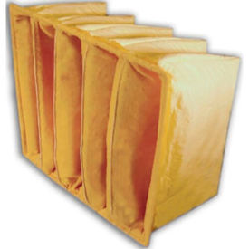 Paint Booth Pocket Filter, NESHAP, 5 Pockets, 20"L x 20"W x 15"D
