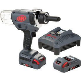 IQV20 20V Cordless Blind Rivet Tool Kit, 2 Batteries, 1/4" Rivet Dia.