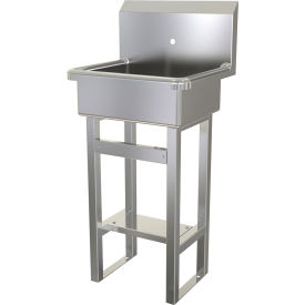 Floor Mount Sink with One, 0-7/8" Hole Only, 16 Gauge