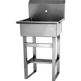 Floor Mount Sink One with 7/8" OC Holes Only, 16 Gauge