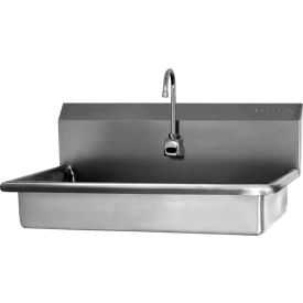 Wall Mount Sink with Flow Rate of 0.5 GPM, 10" Back Splash Height