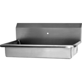 Wall mount Wash Station with 8" OC Faucet Mounting Holes, 16 Gauge