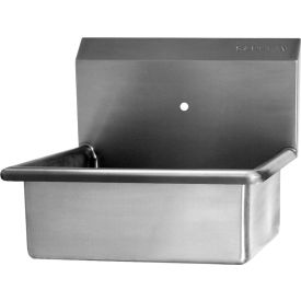 Wall Mount Sink with One 7/8" OC Holes Only, 16 Gauge, 10-1/2" Back Splash Height