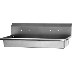Wall Mount Wash Station with 8" On Center Faucet, 2 Person, ADA Compliant