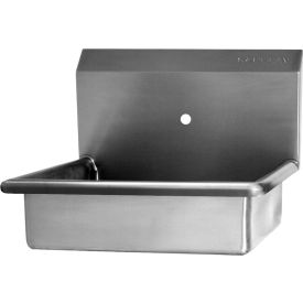 Wall Mount Sink with One 0.875" OC Holes Only, 16 Gauge