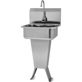 Floor Mount Hand Sink with Flow Rate 0.5 GPM, 18 Gauge