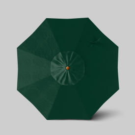 Venture 7-1/2' Patio Umbrella, Teak Simulation Pole, Sunbrella Forest Green