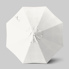 Venture 9' Patio Umbrella, Ashwood Simulation Pole, Sunbrella Natural