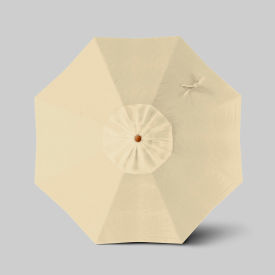 Venture 7-1/2' Patio Umbrella, Teak Simulation Pole, Sunbrella Antique Beige