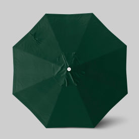 Venture 9' Patio Umbrella, Ashwood Simulation Pole, Olefin Hunter Green