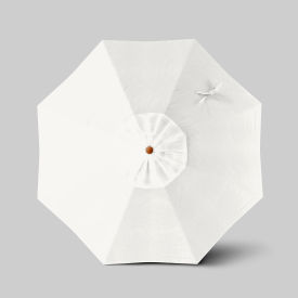 Venture 7-1/2' Patio Umbrella, Teak Simulation Pole, Sunbrella Natural
