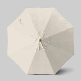 Venture 9' Patio Umbrella, Teak Simulation Pole, Sunbrella Canvas