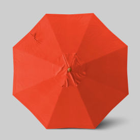 Venture 9' Patio Umbrella, Teak Simulation Pole, Olefin Sunset
