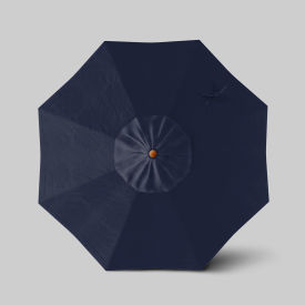 Venture 7-1/2' Patio Umbrella, Teak Simulation Pole, Olefin Navy Blue